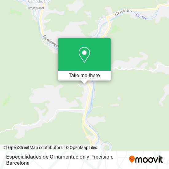 Especialidades de Ornamentación y Precision map