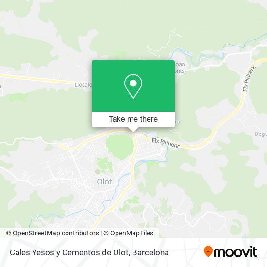 Cales Yesos y Cementos de Olot map