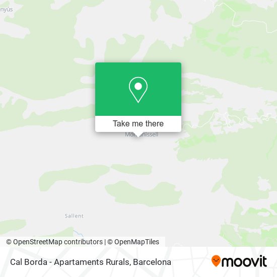 Cal Borda - Apartaments Rurals map