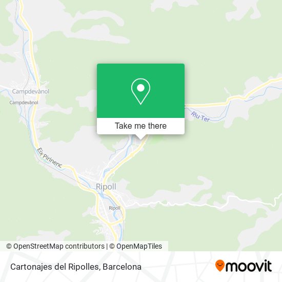 Cartonajes del Ripolles map