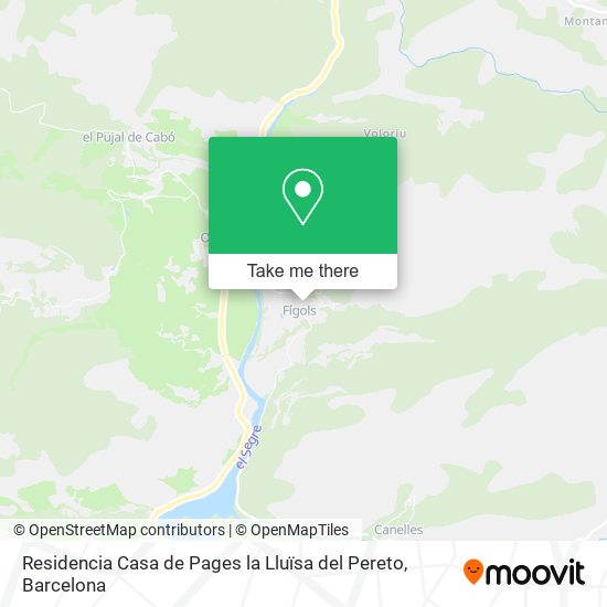 Residencia Casa de Pages la Lluïsa del Pereto map