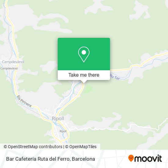 Bar Cafetería Ruta del Ferro map