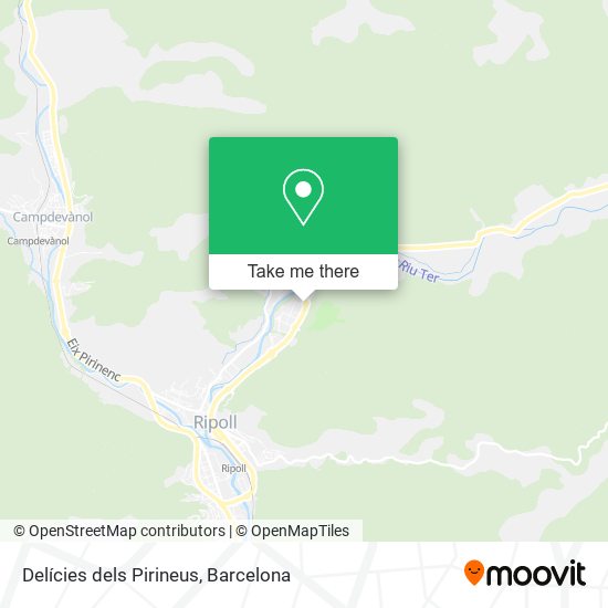 Delícies dels Pirineus map