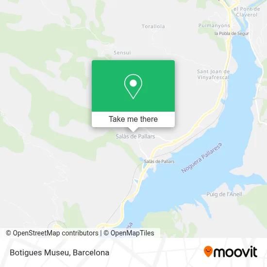 Botigues Museu map