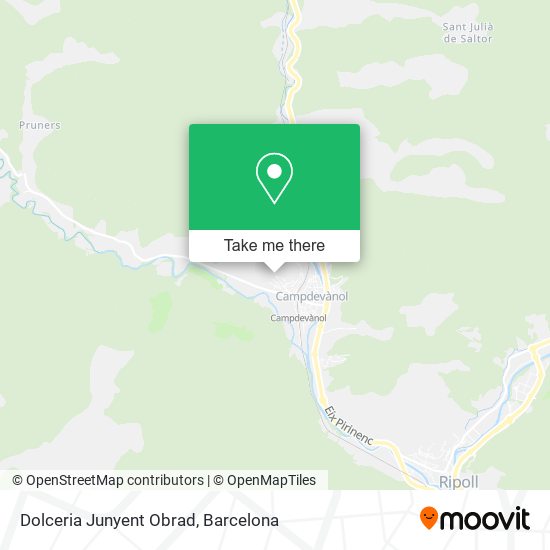 Dolceria Junyent Obrad map
