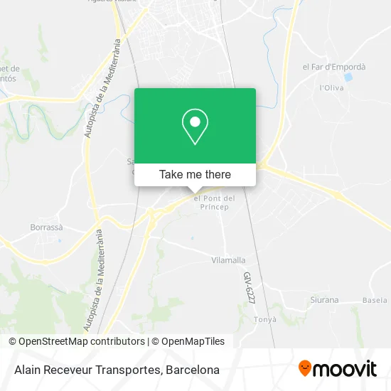 Alain Receveur Transportes map