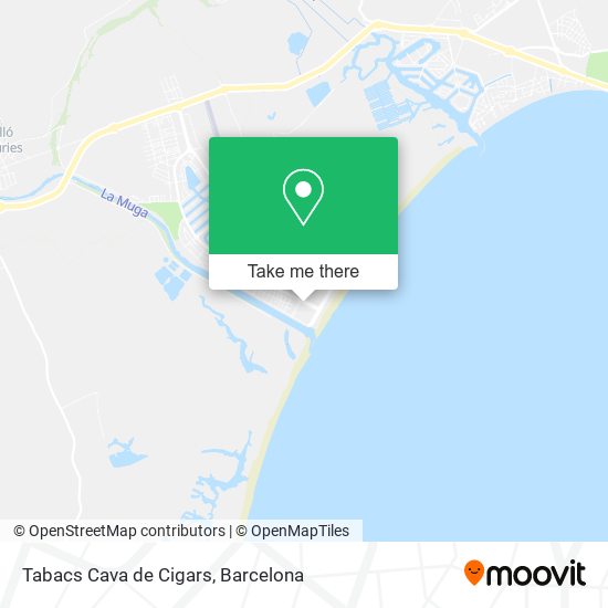 Tabacs Cava de Cigars map