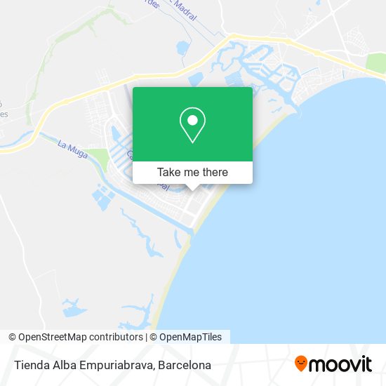 Tienda Alba Empuriabrava map