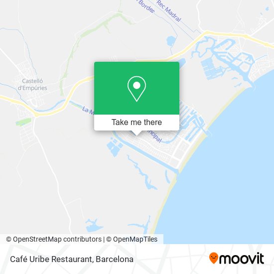 Café Uribe Restaurant map