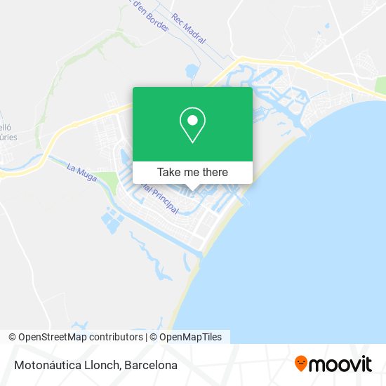 Motonáutica Llonch map