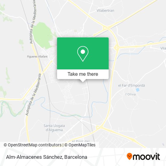 Alm-Almacenes Sánchez map