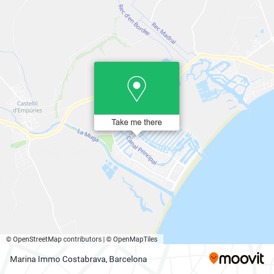 Marina Immo Costabrava map