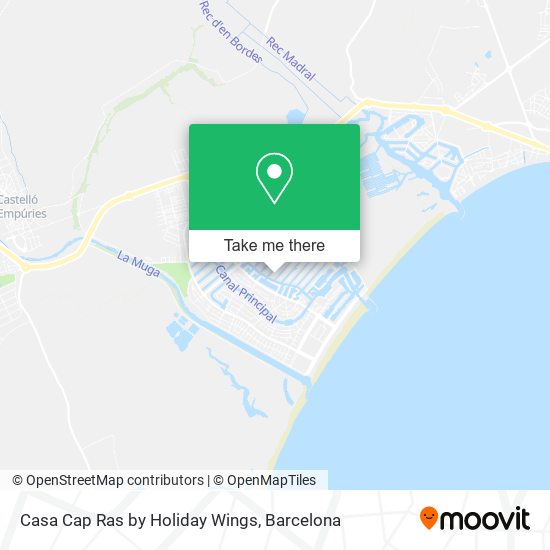 Casa Cap Ras by Holiday Wings map