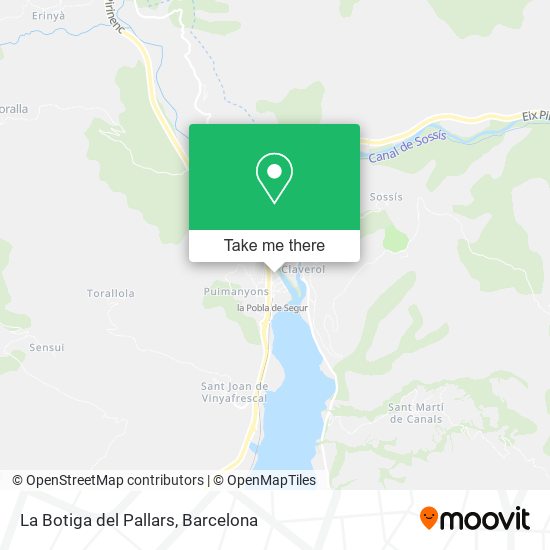 La Botiga del Pallars map