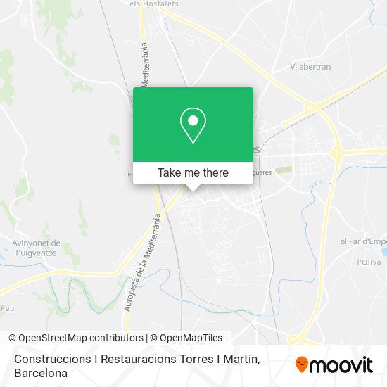 Construccions I Restauracions Torres I Martín map