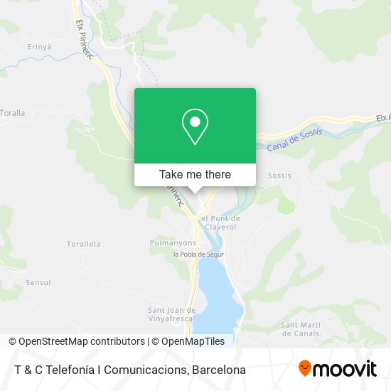 T & C Telefonía I Comunicacions map