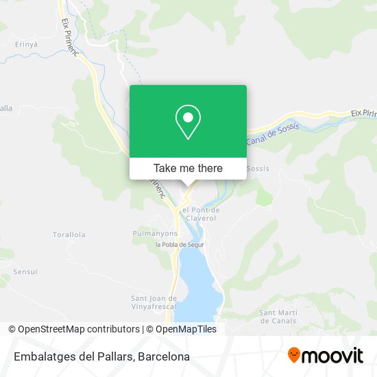 Embalatges del Pallars map