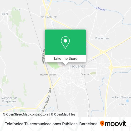 Telefónica Telecomunicaciones Públicas map