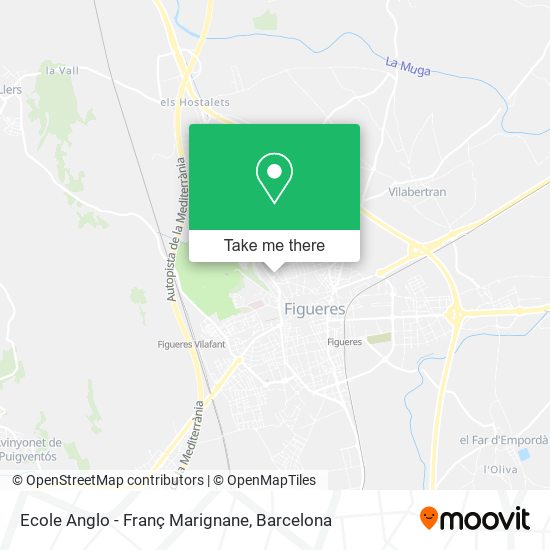Ecole Anglo - Franç Marignane map