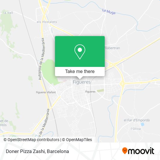 Doner Pizza Zashi map