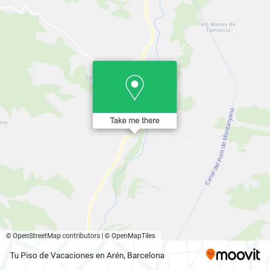 Tu Piso de Vacaciones en Arén map
