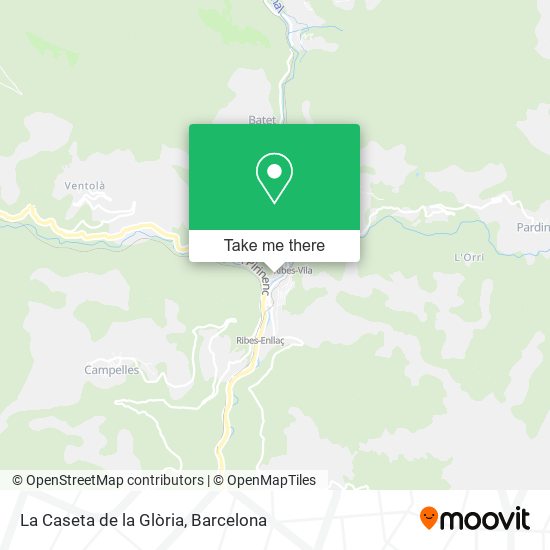 La Caseta de la Glòria map