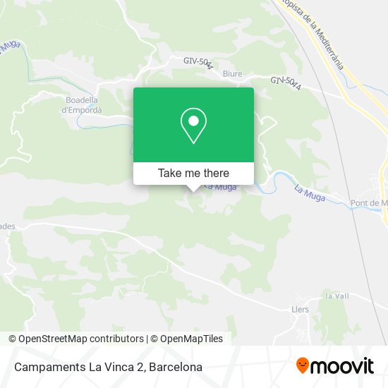 Campaments La Vinca 2 map