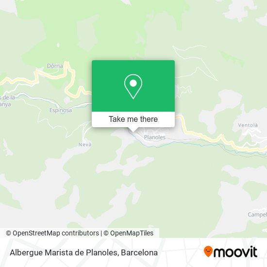 Albergue Marista de Planoles map