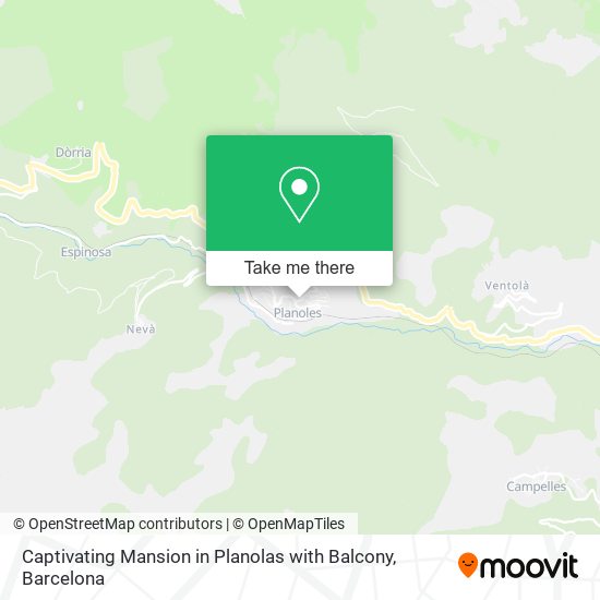 Captivating Mansion in Planolas with Balcony map