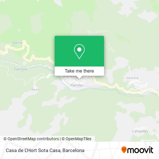 Casa de L'Hort Sota Casa map