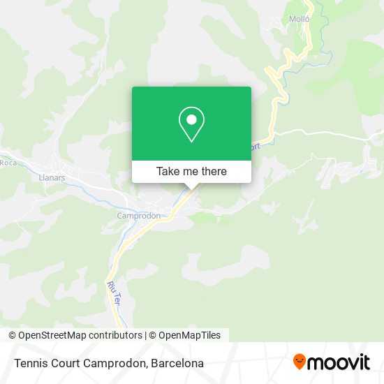 Tennis Court Camprodon map