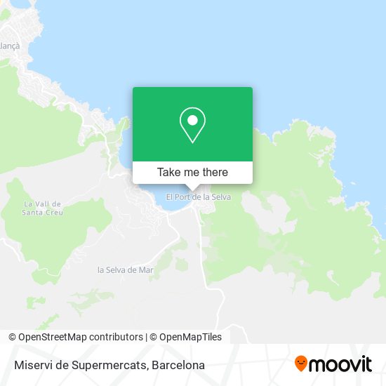 Miservi de Supermercats map