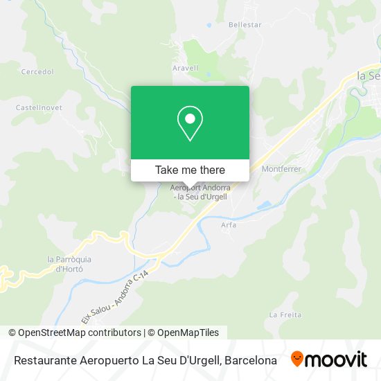 Restaurante Aeropuerto La Seu D'Urgell map