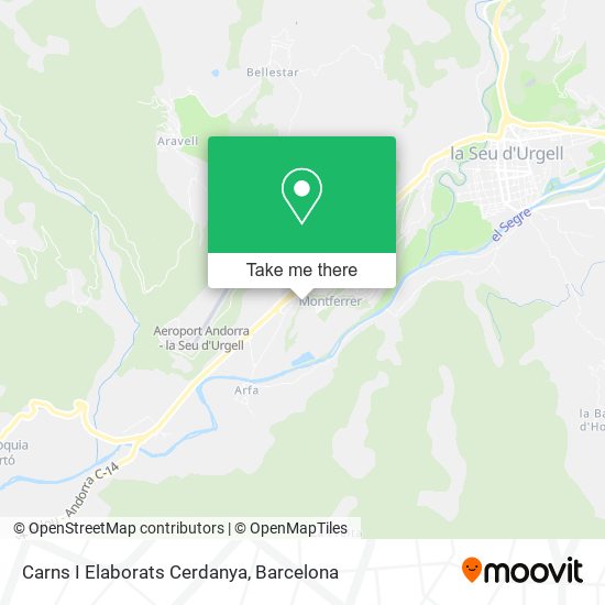 Carns I Elaborats Cerdanya map