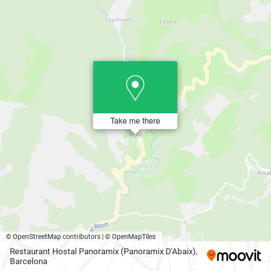 Restaurant Hostal Panoramix (Panoramix D'Abaix) map