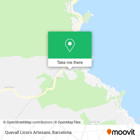 Quevall Licors Artesans map