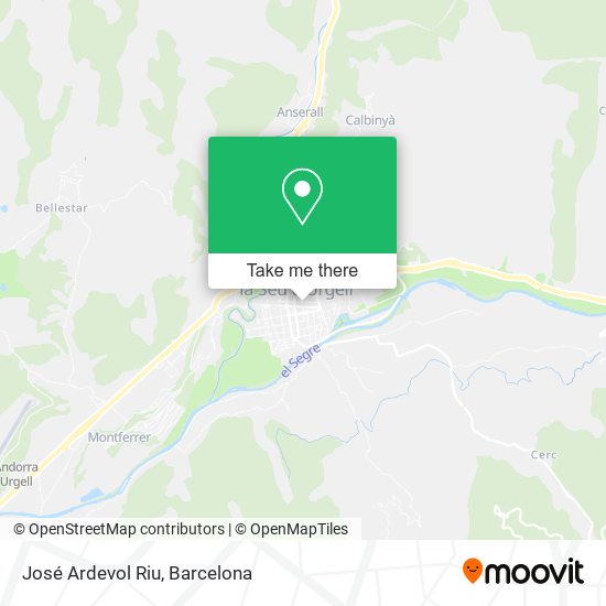 José Ardevol Riu map