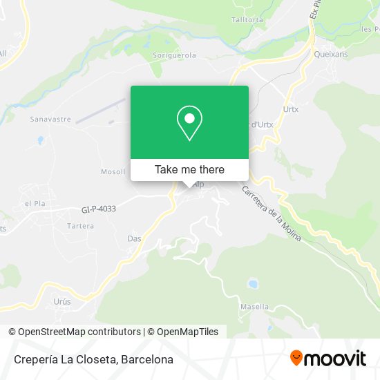 Crepería La Closeta map