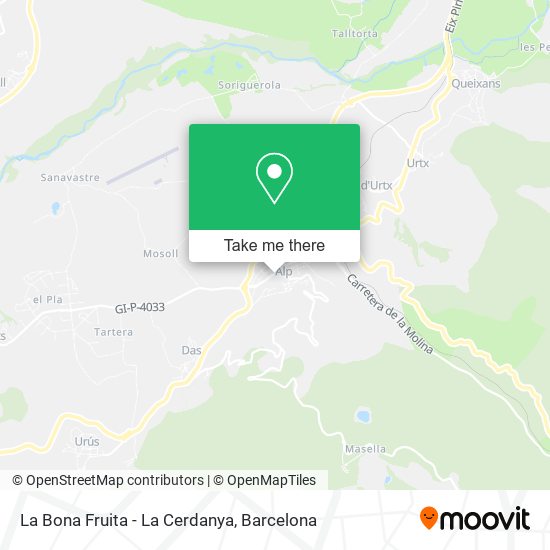 La Bona Fruita - La Cerdanya map
