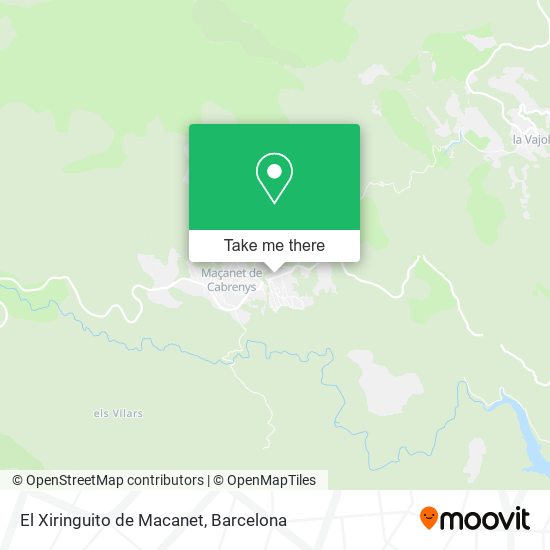 El Xiringuito de Macanet map