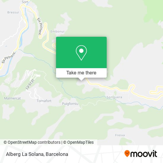 Alberg La Solana map