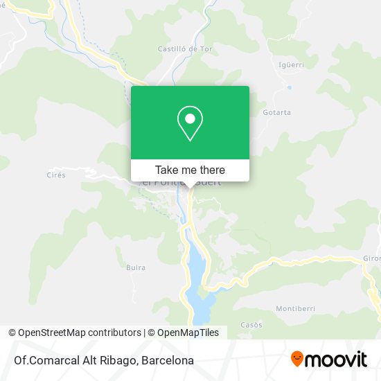 Of.Comarcal Alt Ribago map