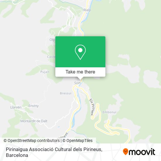 Pirinaigua Associació Cultural dels Pirineus map