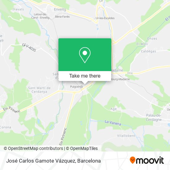 José Carlos Gamote Vázquez map