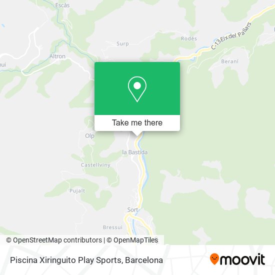 Piscina Xiringuito Play Sports map