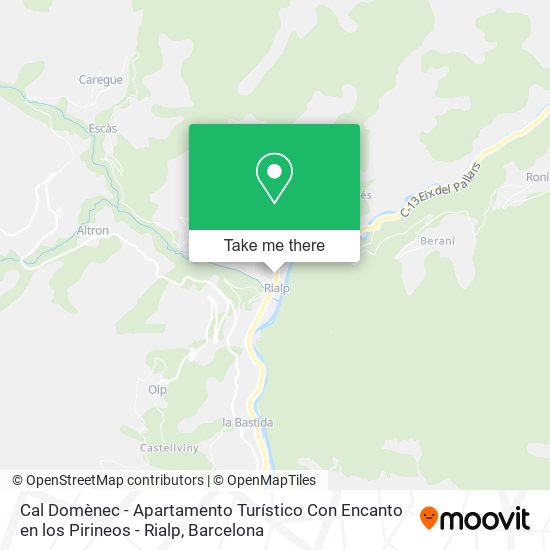 Cal Domènec - Apartamento Turístico Con Encanto en los Pirineos - Rialp map