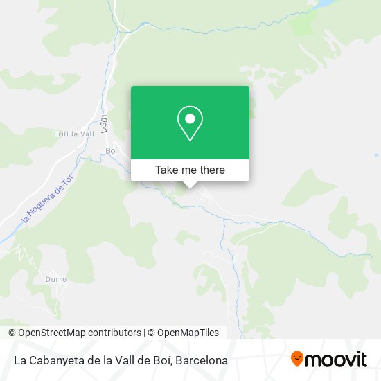 La Cabanyeta de la Vall de Boí map