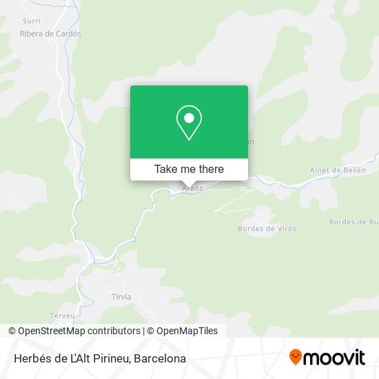 Herbés de L'Alt Pirineu map
