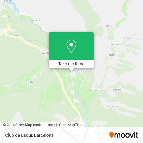 mapa Club de Esquí