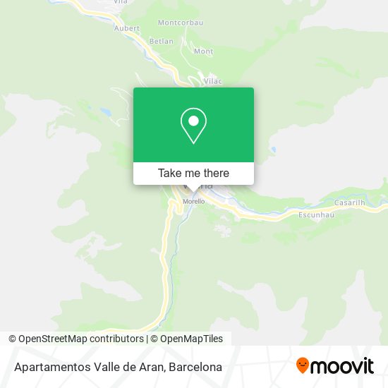 Apartamentos Valle de Aran map